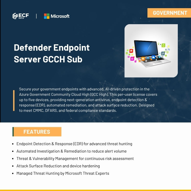 Defender Endpoint Server GCCH Sub-GOV 1