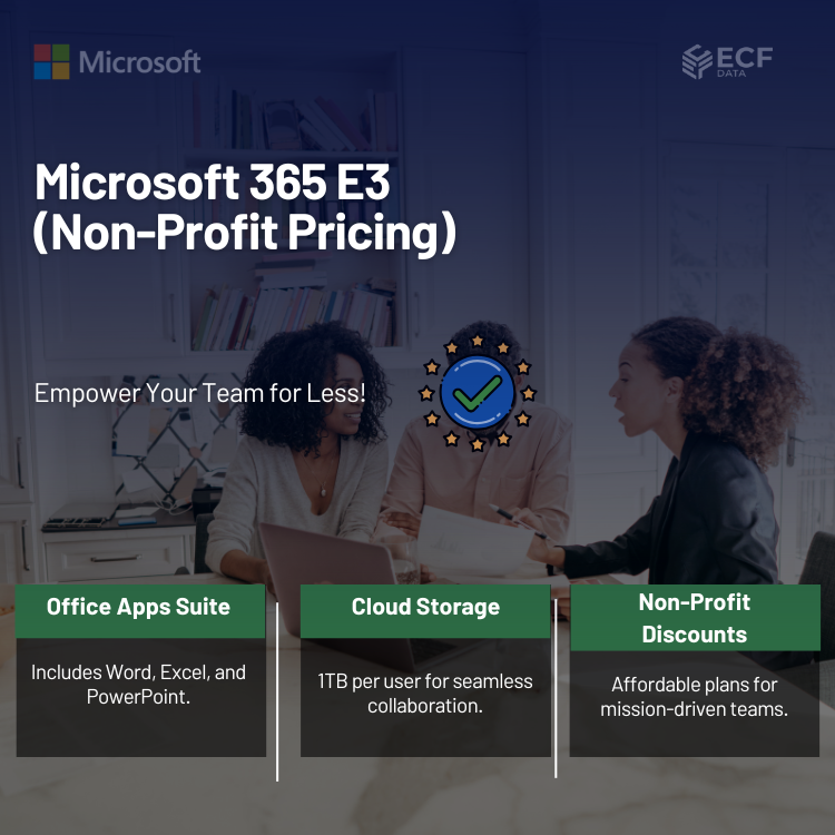 Microsoft 365 E3 (Non-Profit Pricing)
