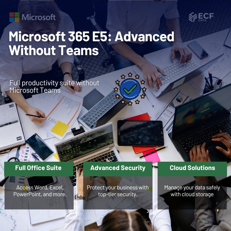 Microsoft 365 E5 (no Teams)