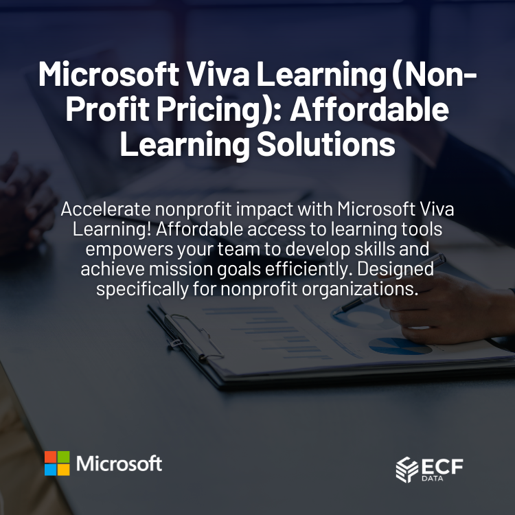 Microsoft Viva Learning Affordable Learning Solutions for Nonprofits