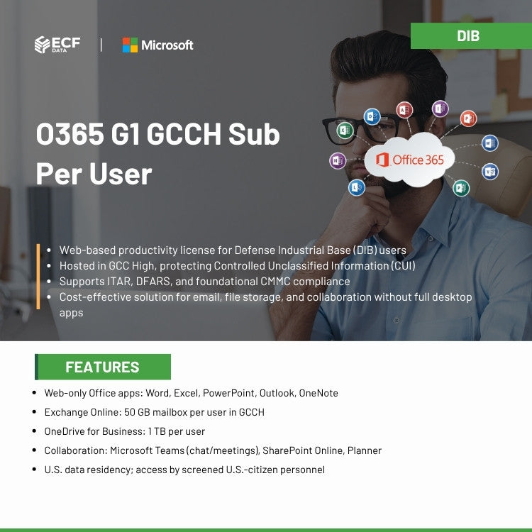 O365 G1 GCCH Sub Per User-DIB 1
