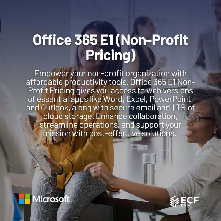 Office 365 E1 (Non-Profit Pricing)