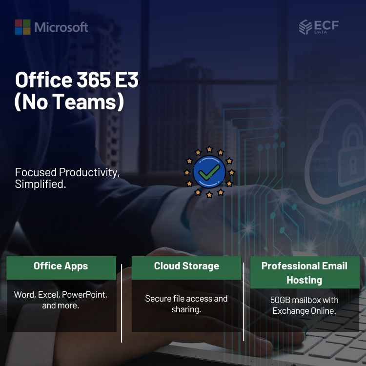 Office 365 E3 (No Teams)