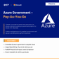 Azure Government Pay-As-You-Go cloud subscription for contractors