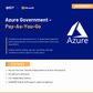 Azure Government Pay-As-You-Go subscription for U.S. agencies