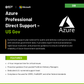 Azure Professional Direct Support for government contractors