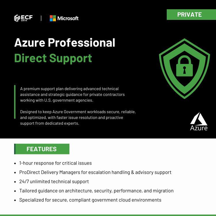 Azure Professional Direct Support for Government agencies