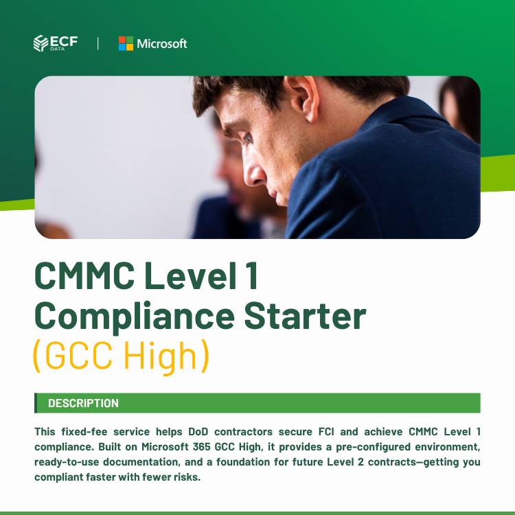 CMMC Level 1 Compliance Starter (GCC High)