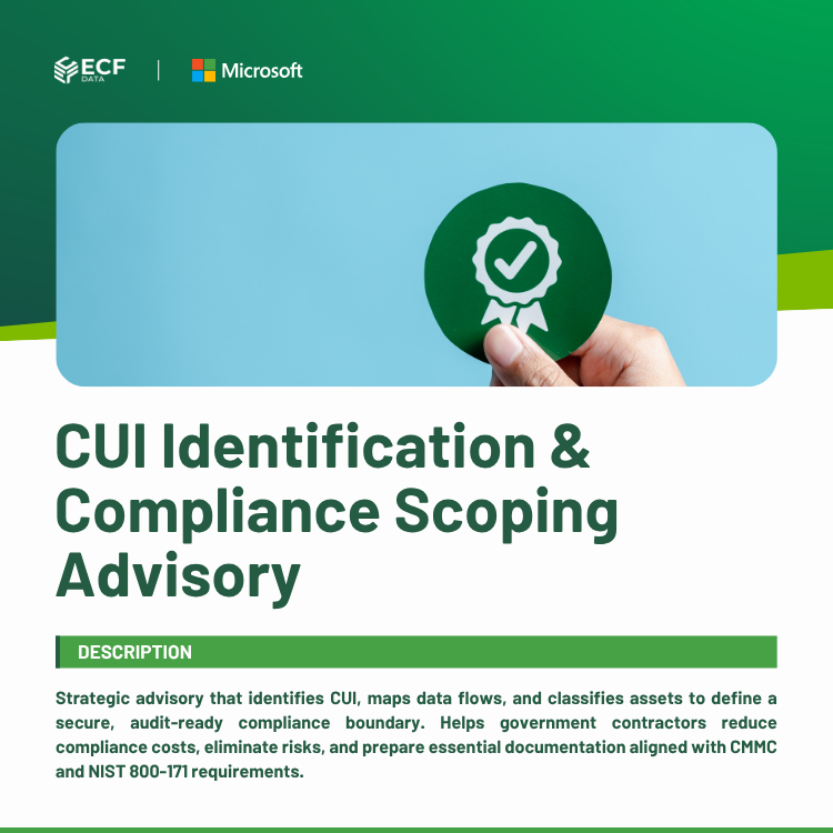 CUI Identification & Compliance Scoping Advisory