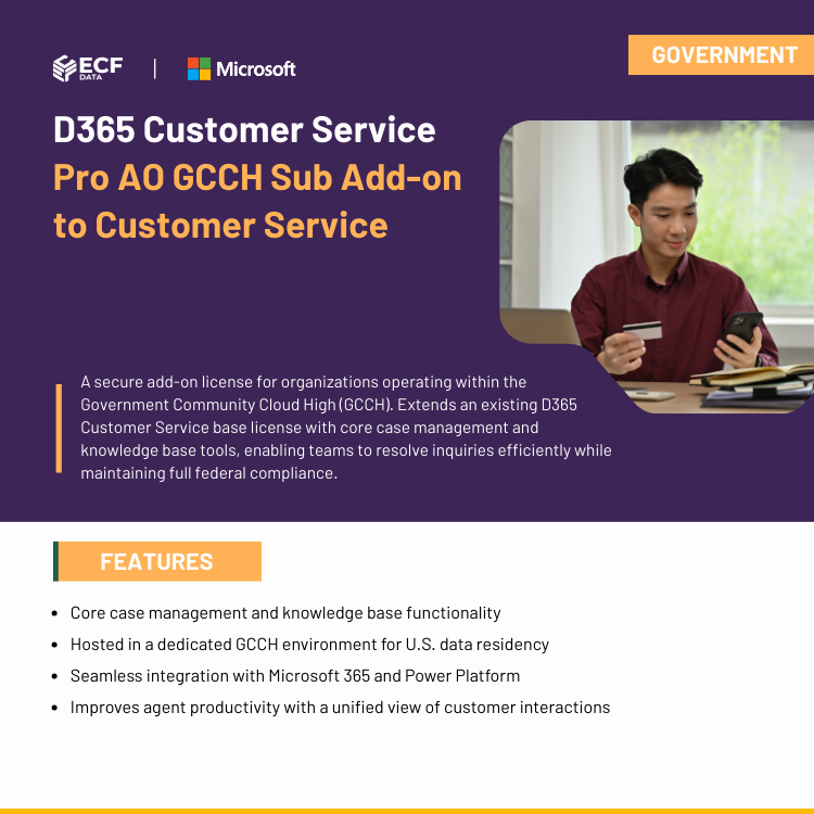 Secure case management solution in Microsoft Government Community Cloud High
