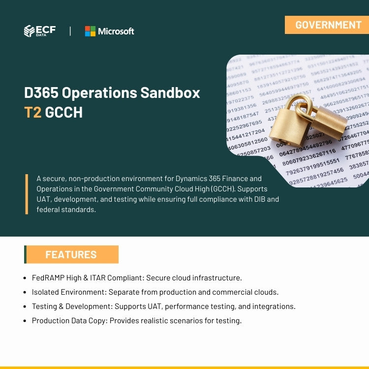 D365 Operations Sandbox T2 GCCH Sub-DIB 1