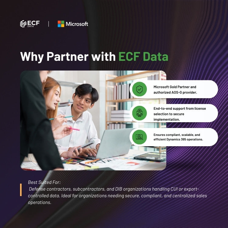 Microsoft Dynamics 365 Sales dashboard handling Controlled Unclassified Information