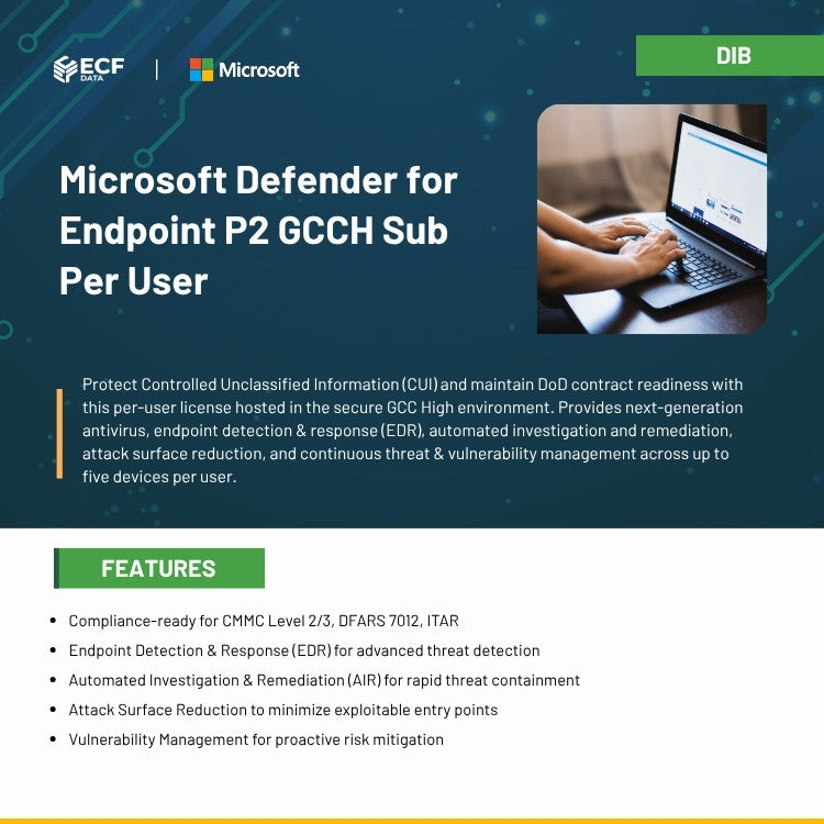 Defender Endpoint P2 GCCH Sub Per User-DIB 1
