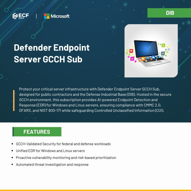 Defender Endpoint Server GCCH Sub-DIB 1