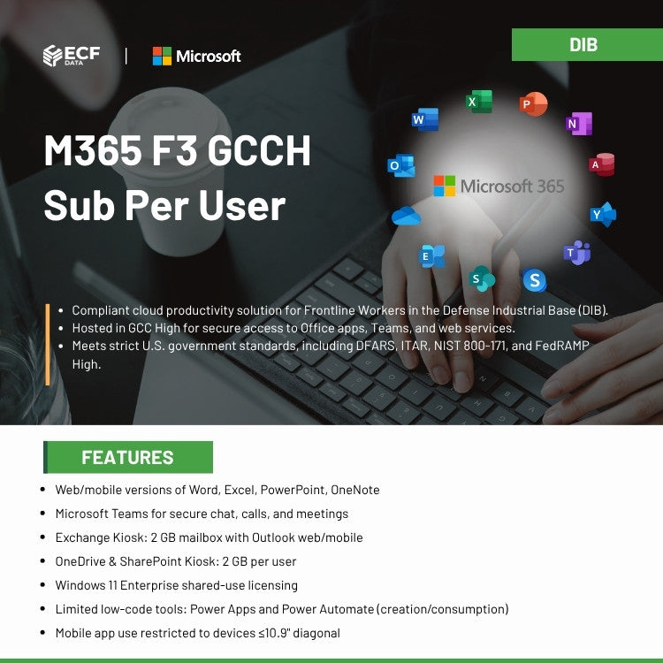 M365 F3 GCCH Sub Per User-DIB 1