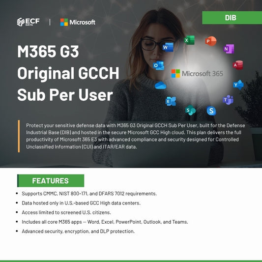 M365 G3 Original GCCH Sub Per User-DIB 1