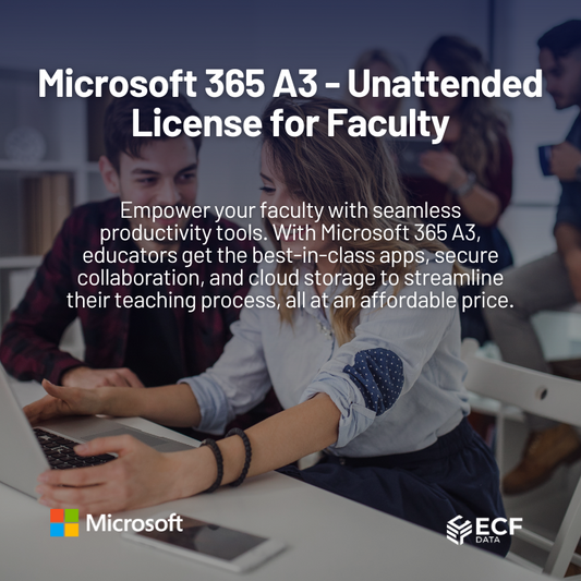 Microsoft 365 A3 - Unattended License (Education Faculty Pricing)