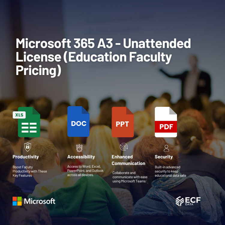 Microsoft 365 A3 Unattended License for Education Faculty Secure