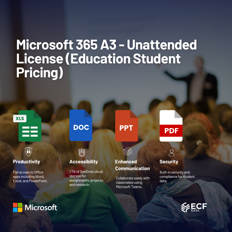 Microsoft 365 A3 - Unattended License (Education Student Pricing)