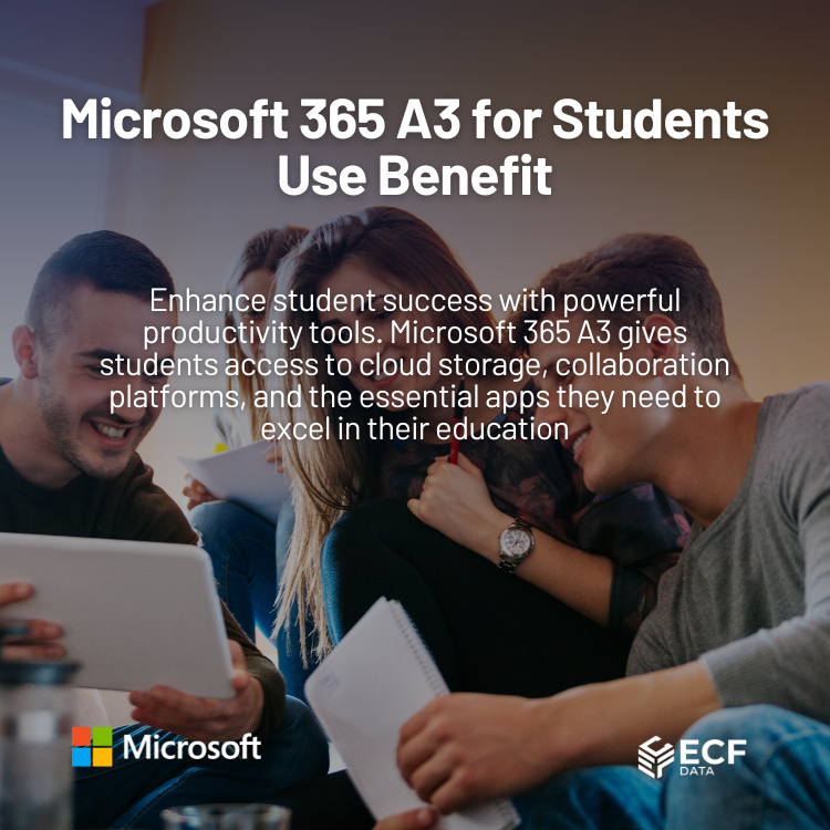 Microsoft 365 A3 for Students Use Benefit (Education Student Pricing)
