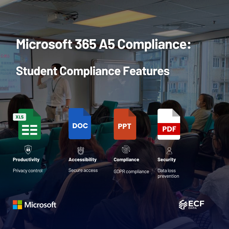 Microsoft 365 A5 Compliance for Students Safeguard Student Data ECF