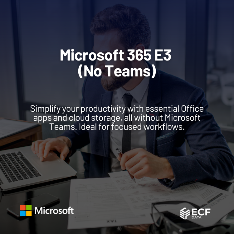 Microsoft 365 E3 (No Teams) 