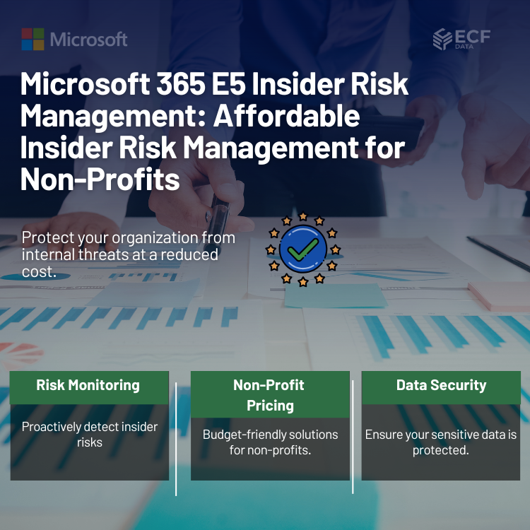 Microsoft 365 E5 Insider Risk Management NonProfit Pricing for