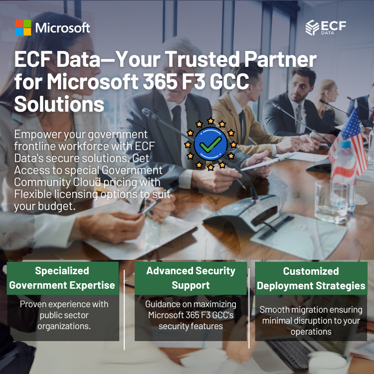 Microsoft 365 F3 GCC Secure Cloud Solutions for Frontline Government
