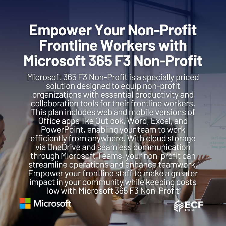 Microsoft 365 F3 Non-Profit