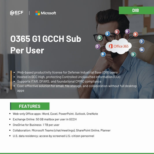 O365 G1 GCCH Sub Per User-DIB 1
