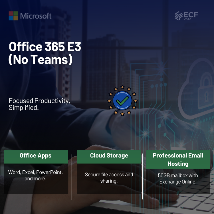 Office 365 E3 (No Teams) 