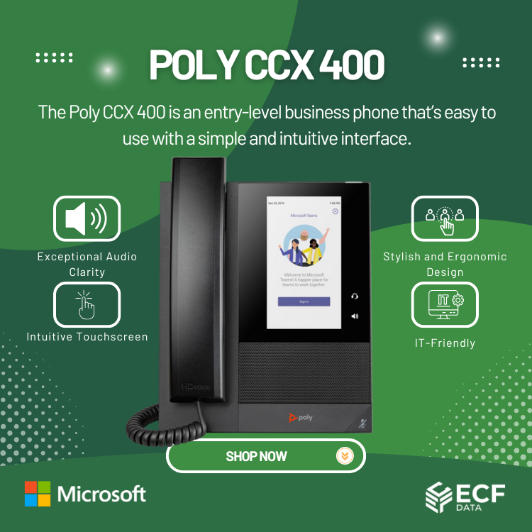 Poly CCX 400 Business Media Phone – Entry-Level Phone with Premium ...