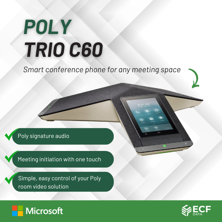 Poly C60 Connection Poly Trio C60 Conference Phone – Advanced Audio and Collaboration – ECF ...