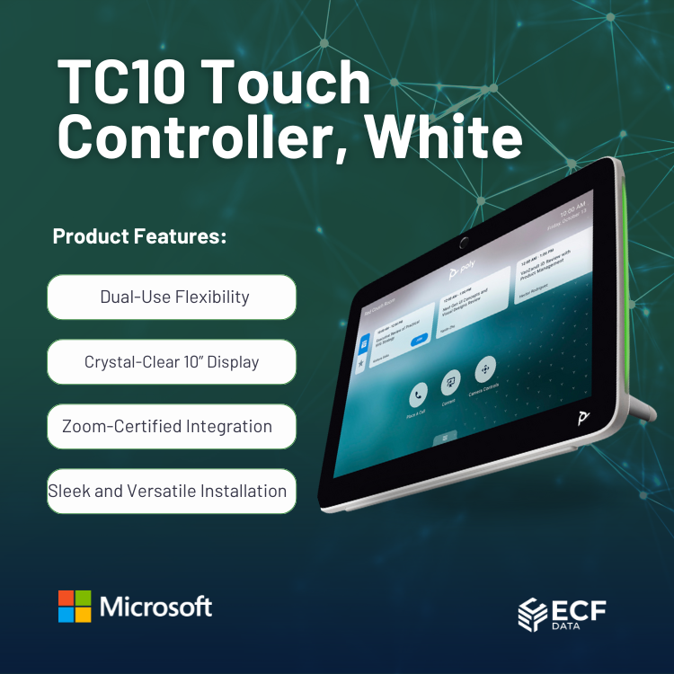 TC10 Touch Controller, White – Simplified Meeting Management – ECF ...