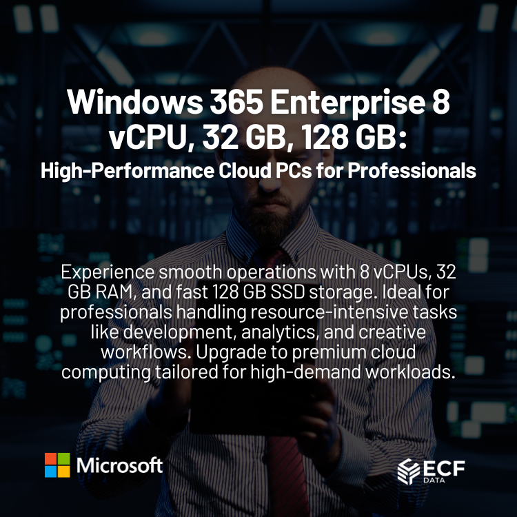 Windows 365 Enterprise 8 vCPU - 128 GB